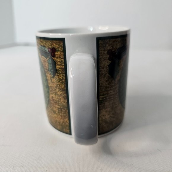 Sakura Oneida Holiday Cheer Mug Black Cat Christmas Coffee Cup Warren Kimble - Picture 4 of 9